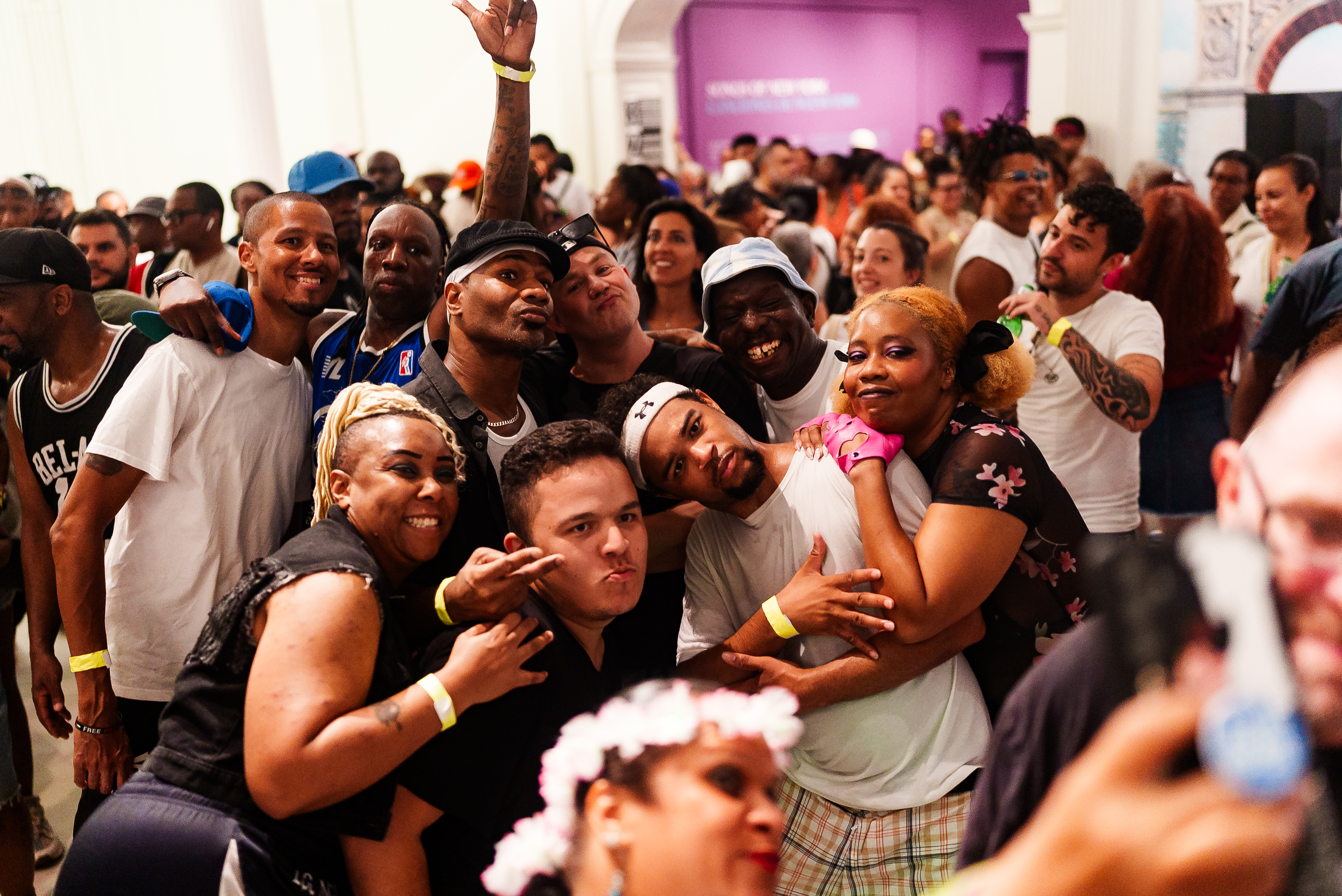 People dancing inside the Museum of the City of New York 